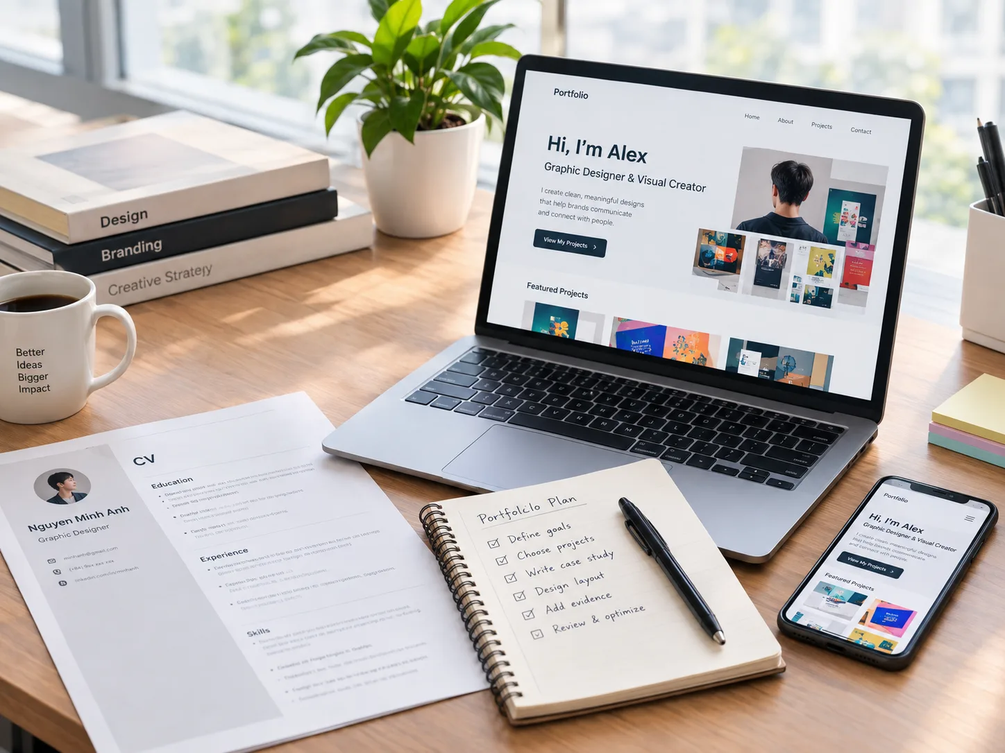 Cách tạo portfolio chuyên nghiệp